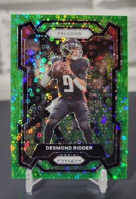 2023 Panini Prizm Desmond Ridder #9 Green Disco 5/5 SP