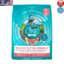 High Protein Natural Kitten Food Real Chicken DHA Antioxidants 7 Lb Kibble New 4.26 per pound