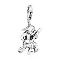 Charm-AnhäNger Hexe 925 Silber Antik 18X11Mm SilberanhäNger Amulett Talisman