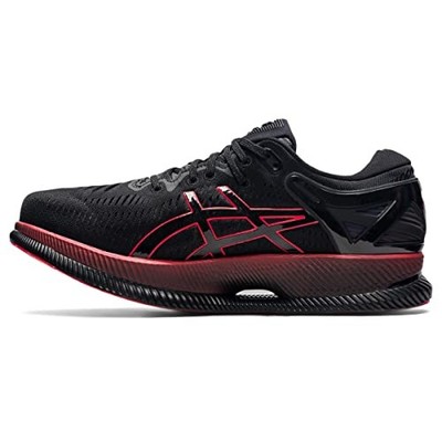 ASICS Men's Metaride Running Shoes Black/Electric RED US 10 M