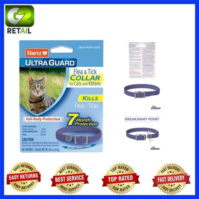 UltraGuard Fresh Scented Flea & Tick Collar for Cats - 7  Protection