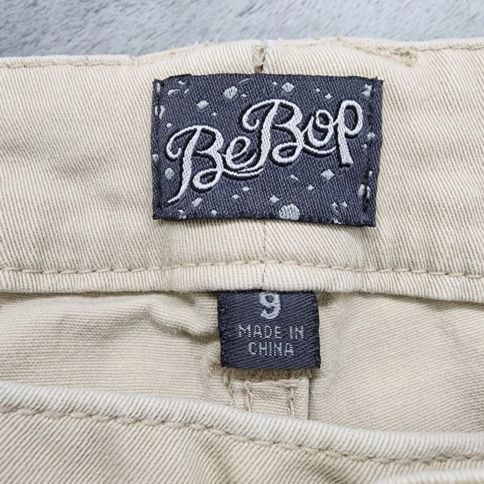 Pantalones Cortos Bebop Para Mujer 9 Juniors Bronceados Tiro Bajo Bermudas Pantalones Cortos Elastizados Algodón Informales Foto 3 de 4