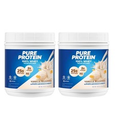 2X Pure Protein Whey Protein Powder Vanilla Cream Low Sugar 16 oz Expiry 11/2026 15.00 per gallon