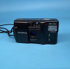 Olympus AM-100 35mm Film Point and Shoot Camera Black - Tested
