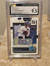 2022 Panini Donruss Derek Stingley Jr Rated Rookie Auto Autograph #351 CGC 9.5