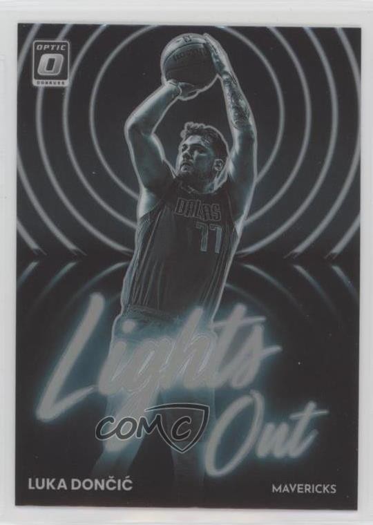 2022-23 Panini Donruss Optic Lights Out Holo Prizm Luka Doncic Dončić #10 1c35
