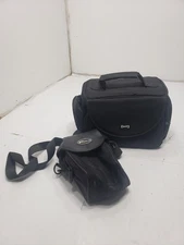 Mixed Lot Of 2 Camera Bags Opteka & Targus 7” W/2 Compartments Pre Owned