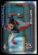 Trevor Williams 2024 Topps Chrome Update Prism Refractor Washington Nationals