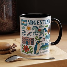 Taza Argentina, Taza Souvenir Buenos Aires, Taza Café Patagonia Tango & Mate