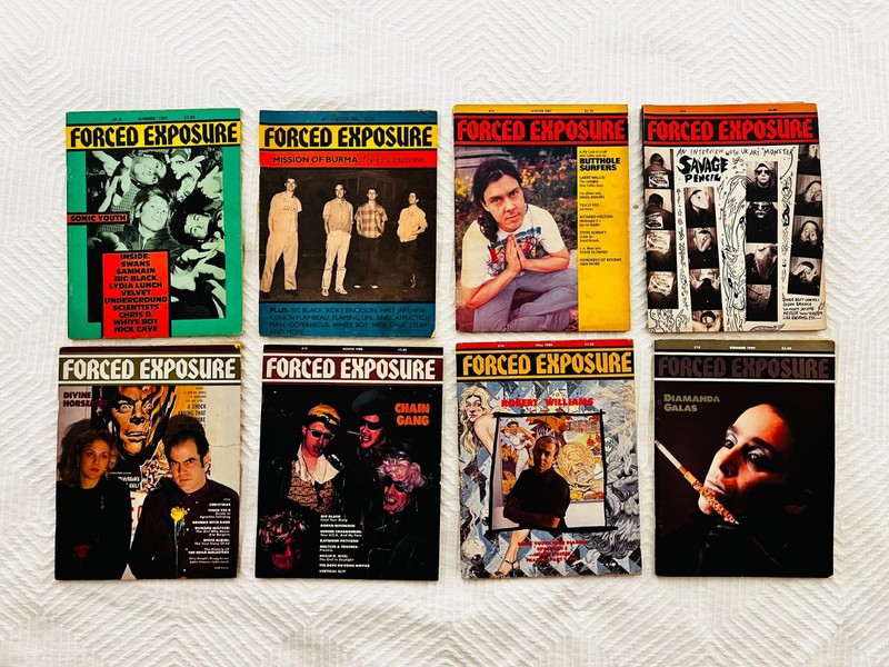 8 issues FORCED EXPOSURE magazine lot punk fanzine mixed bundle 1980's