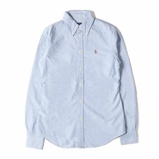 Ralph Lauren Oxford Button-Down Shirt Blue XS Cotton Japan