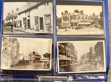 40 Antique/Vintage TOPOGRAPHICAL Postcards in ring binder - very Collectable