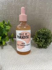 Isle Of Paradise Body Self-Tanning Drops - Light - 2.54oz - New No Seal - Vegan