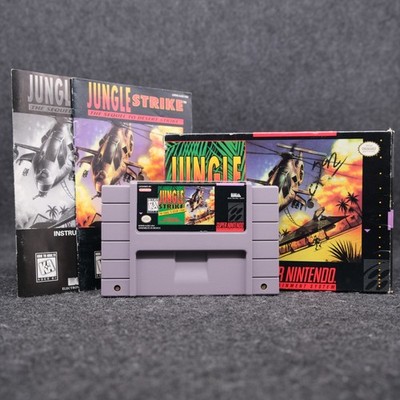 Jungle Strike (SNES) CIB - Authentic Good Condition