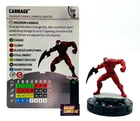 Marvel Heroclix Carnage #007 w/ Card Venom Set
