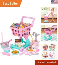 Play Circle   Shopping Cart  Grocery Set for Kids   Toy Food   Play Kitchen ...