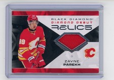 2025-26 Black Diamond Hockey DIAMOND DEBUT RELICS Calgary Flames Zayne Parekh