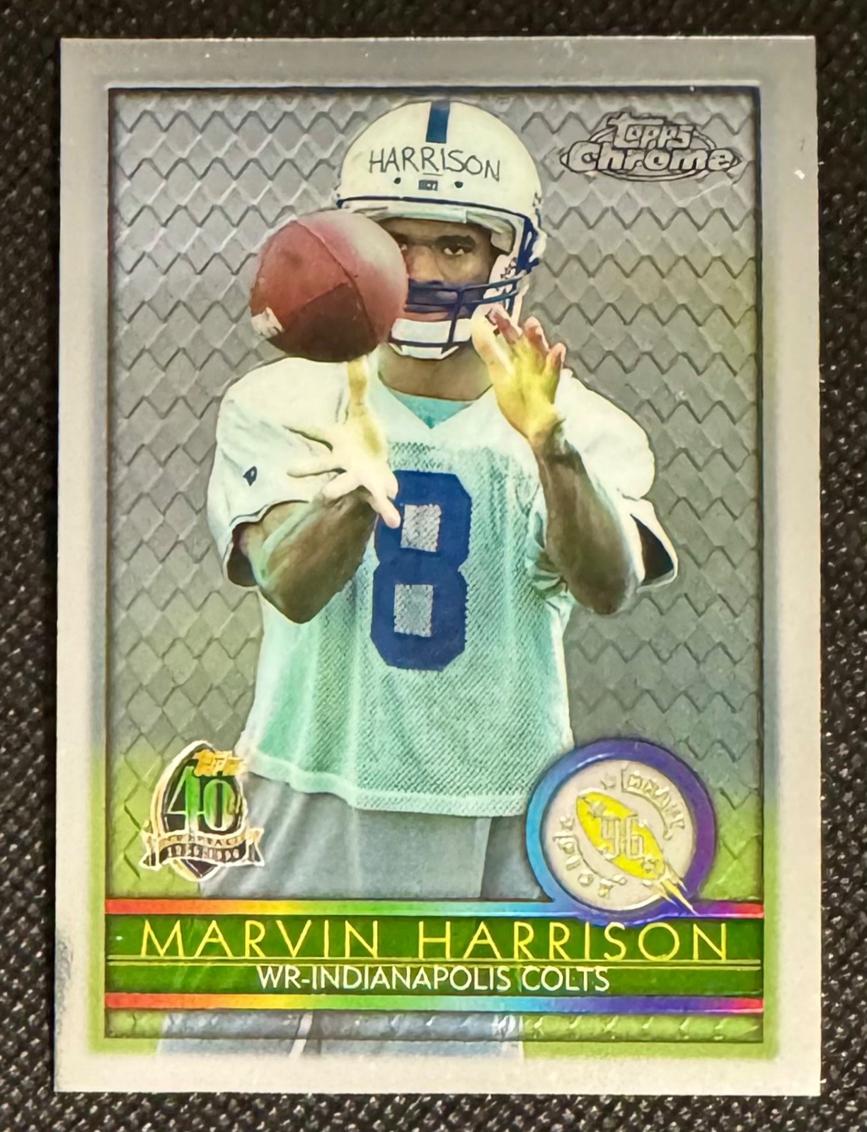 1996 Topps Chrome #156 - Marvin Harrison ROOKIE, RC - HOF - Indianapolis Colts