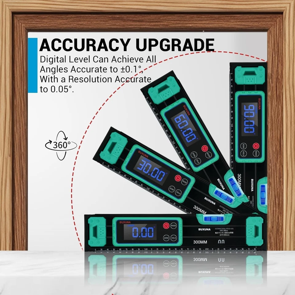 Digital Torpedo Level-Smart Level with SlopePercentage, Magnetic Base, Backlit - Image 2 of 4