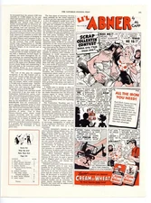 Lil Abner Cream of Wheat Ad Scrap Collektin' #0 VF