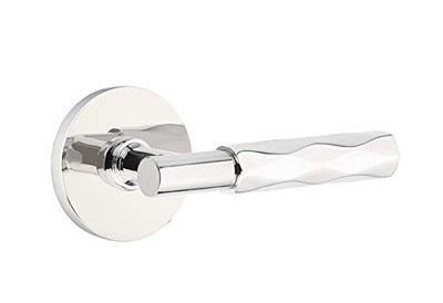Emtek Select Privacy, Disk Rosette, T-Bar Stem, Tribeca Handle US26 RH