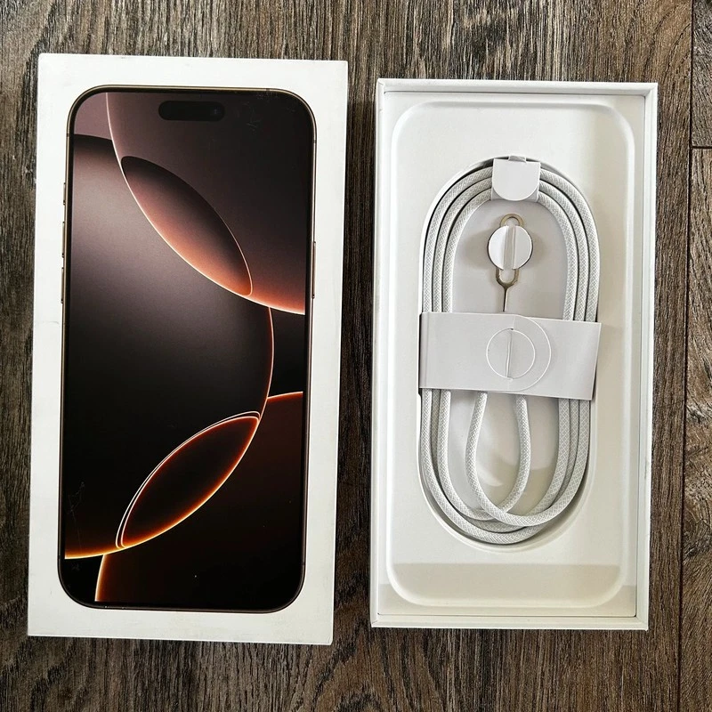 Apple iPhone 16 Pro Max Desert Titanium Empty Genuine Box