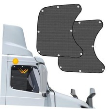 2PCS Side Window Sunshades for Semi 23.6x21.6 inches Full Mesh