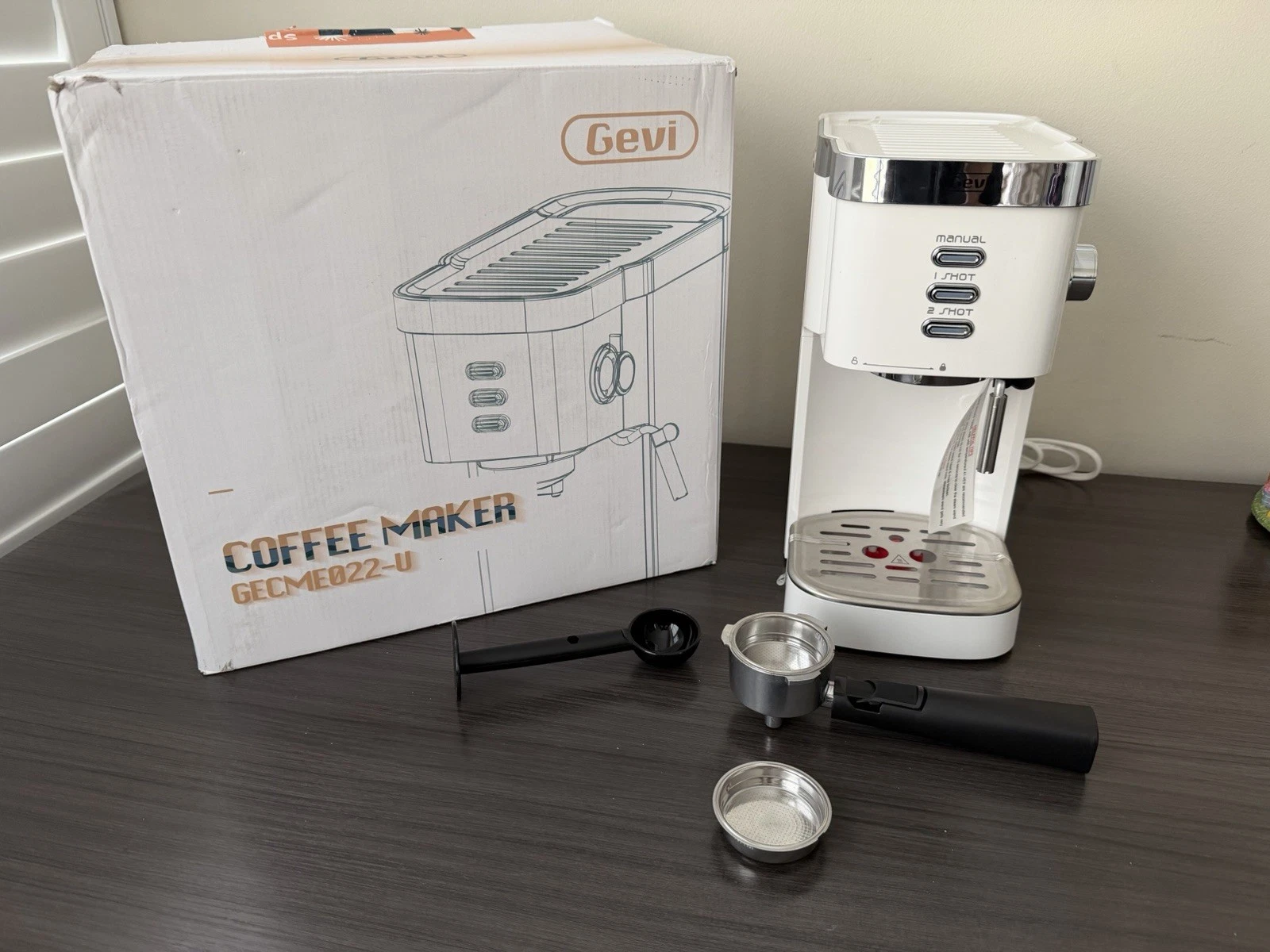 Gevi Espresso Machine 20 Bar High Pressure,Compact Espresso Maker with Milk