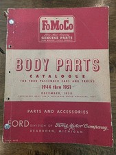 1944-1951 Ford Body Parts Accessories Catalog Service Manual Book Oem Fomoco