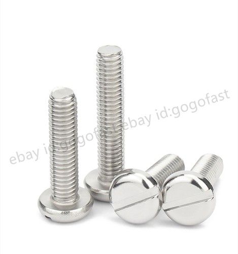304 Stainless Steel Slotted Pan Head Screws 0# 2# 4# 6# 8# 10# 1/4 5/16 - Picture 3 of 12