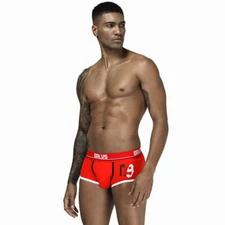 ZONBAILON Men's Underwear Cotton Breathable U-Bump Bag Slim Fit Sports Boxer