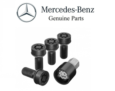Genuine OEM Mercedes Benz GLA Class X156 Black Wheel Locks