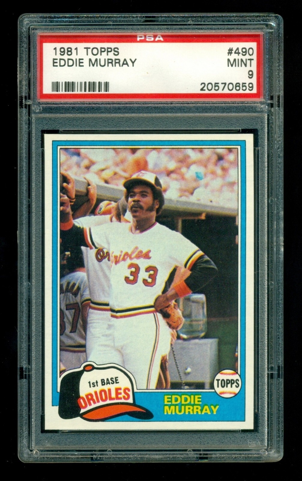 1981 Topps #490 Eddie Murray PSA 9