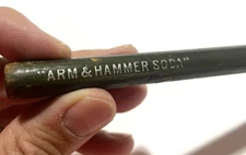 Arm & Hammer Baking Soda Dwight Church Cow Brand Thick Wooden Pencil c.1930s