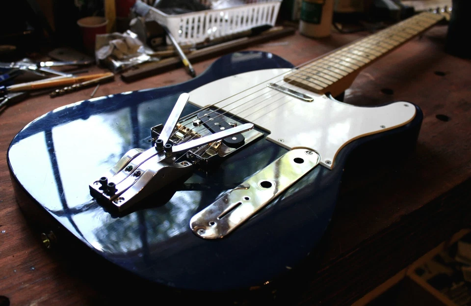 Peters Telecaster G/B string bender palm lever, tele strat les paul guitar - Image 3 of 4
