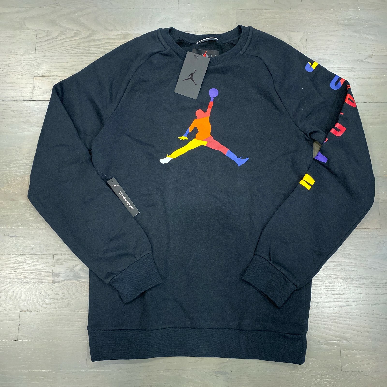 jordan dna fleece crew black