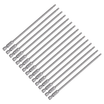 15pcs T15 Torx Head Screwdriver Bit S2 Steel Magnetic Screw Drive Drill Bit 6''