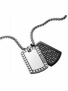 diesel dog tag necklace
