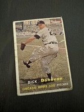1957 Topps #181 DICK DONOVAN Chicago White Sox Baseball Card POOR Set Filler