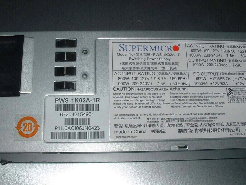 Supermicro 2U X10DRU-i 2x E5-2680 v3 2.5ghz 64gb Ram 480gb SSD 2x GPU *LEER* Foto 3 de 4