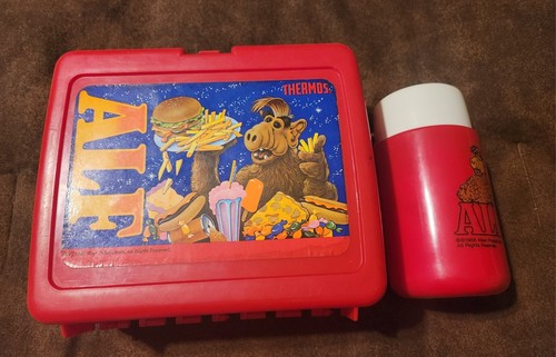 Vintage 1987 Alf lunch box & Alf Thermos