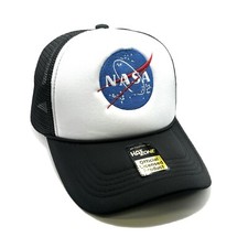 NASA Mesh Trucker SnapBack White/Black