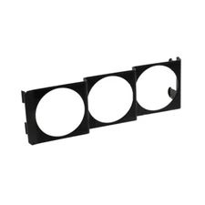 52mm Universal Triple Gauge Meter Pod Radio Panel Mount Bracket 3 Holes Black