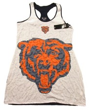 NFL Women's White/Navy Chicago Bears Logo Graphic Sleeveless Racerback Slip