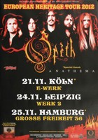 Opeth - Heritage , Hamburg 2012 | Konzertplakat | Poster