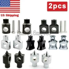 Motorcycle 1'' Handlebar Risers Clamps For Harley Honda Suzuki Yamaha
