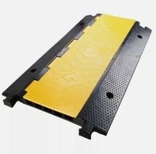 5 Channel Rubber Cable Protector Ramp Electrical Wire Cable Cover Ramp Guard