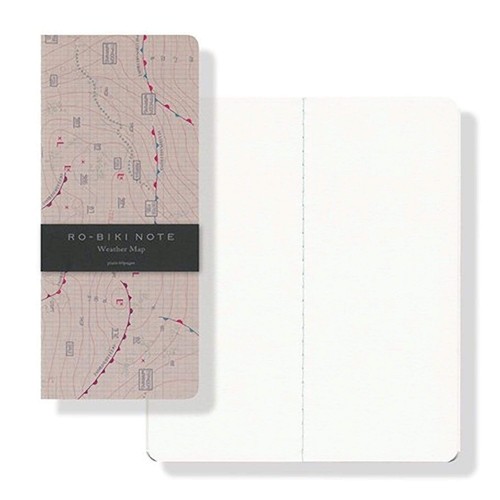Yamamoto Ro-Biki Notebook 3.6" x 8.3" Blank Basic Chiffon Paper | Weat - Picture 6 of 10
