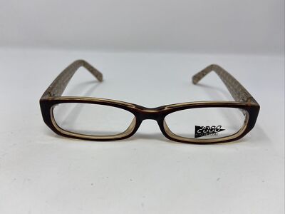 2000 AND BEYOND EYEGLASSES FRAME 3021 BROWN 50/17/140 FULL RIM J585