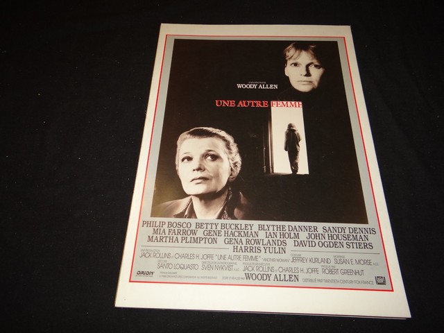 Woody Allen Une Autre Femme Gene Hackman Scenario Presse Cinema Ebay